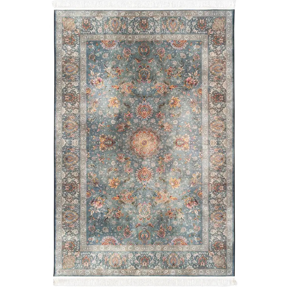 فرش ماشینی میراث کد 25nm0000 خزه ای 1200 شانه